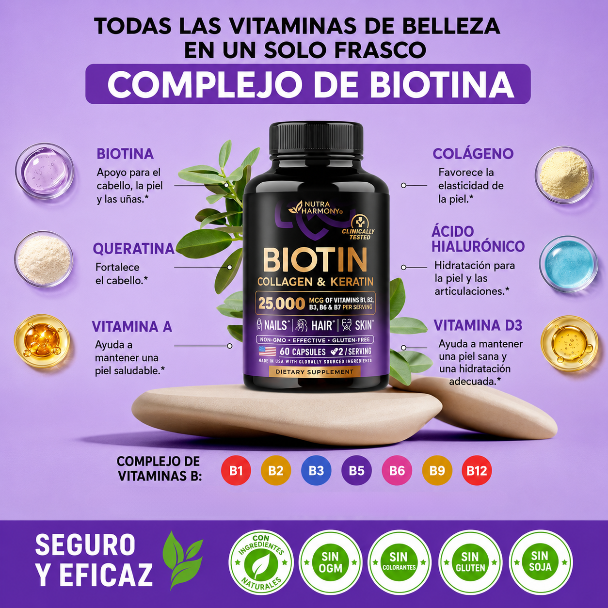 Biotina + Keratina