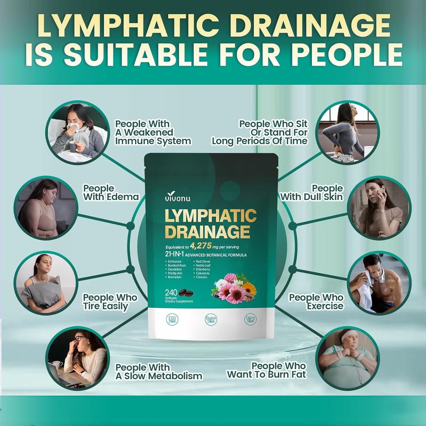 Lymphatic drainage suplement