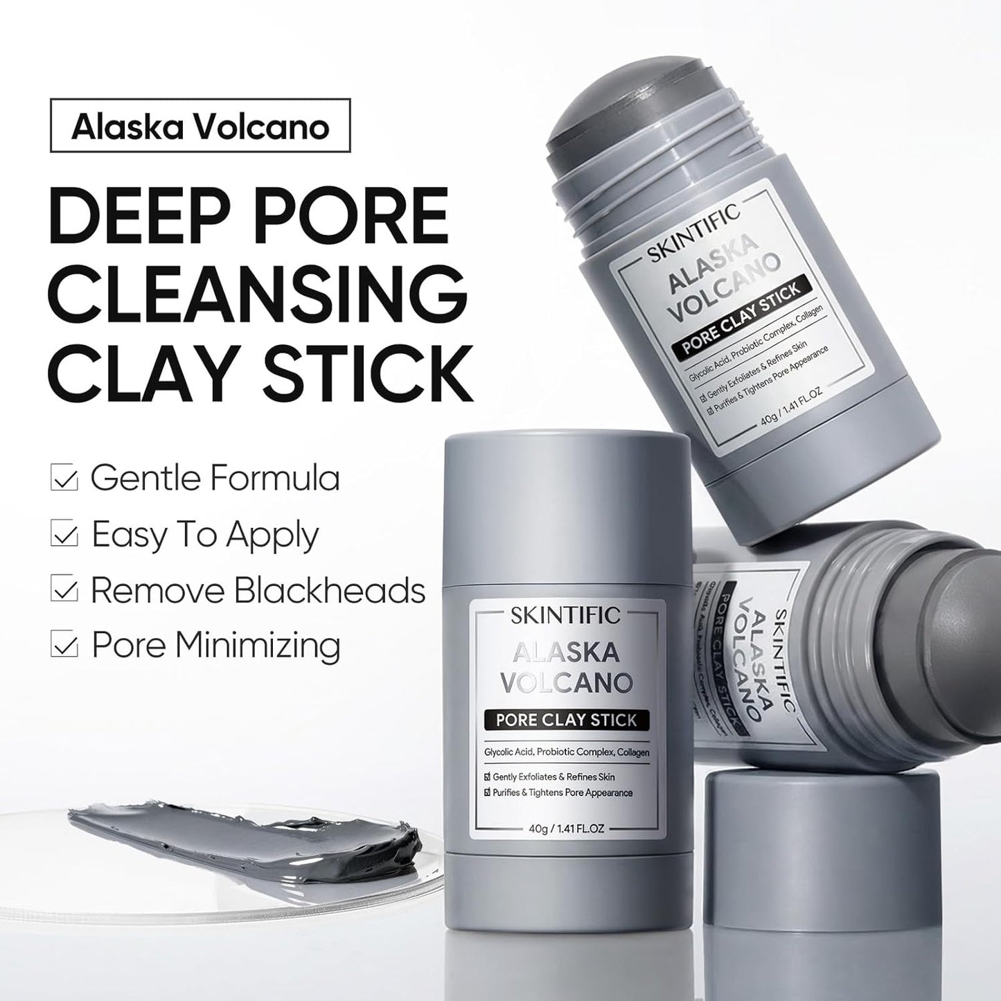 Skintific Alaska Volcano Clay Stick
